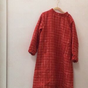 NWT Red Plaid Long Sleeve Dress